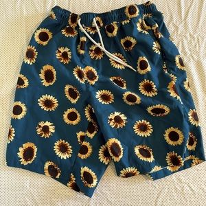 Blue Sunflower Trunks